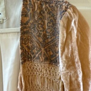 Sequin handmade suede new jacket